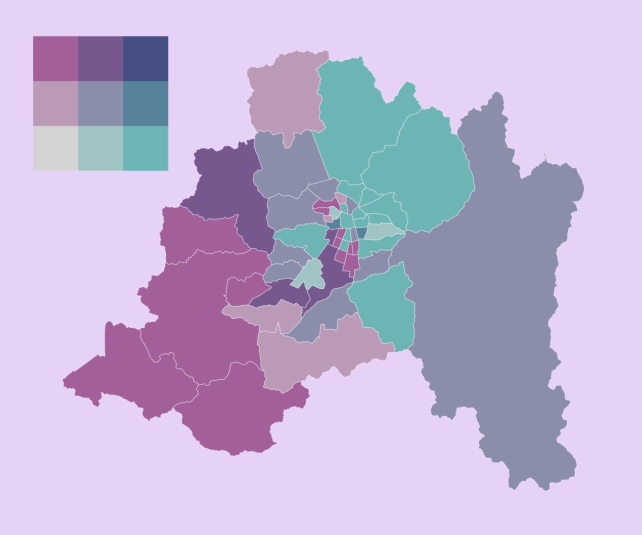 Crea mapas bivariados en R para visualizar la relación entre dos variables