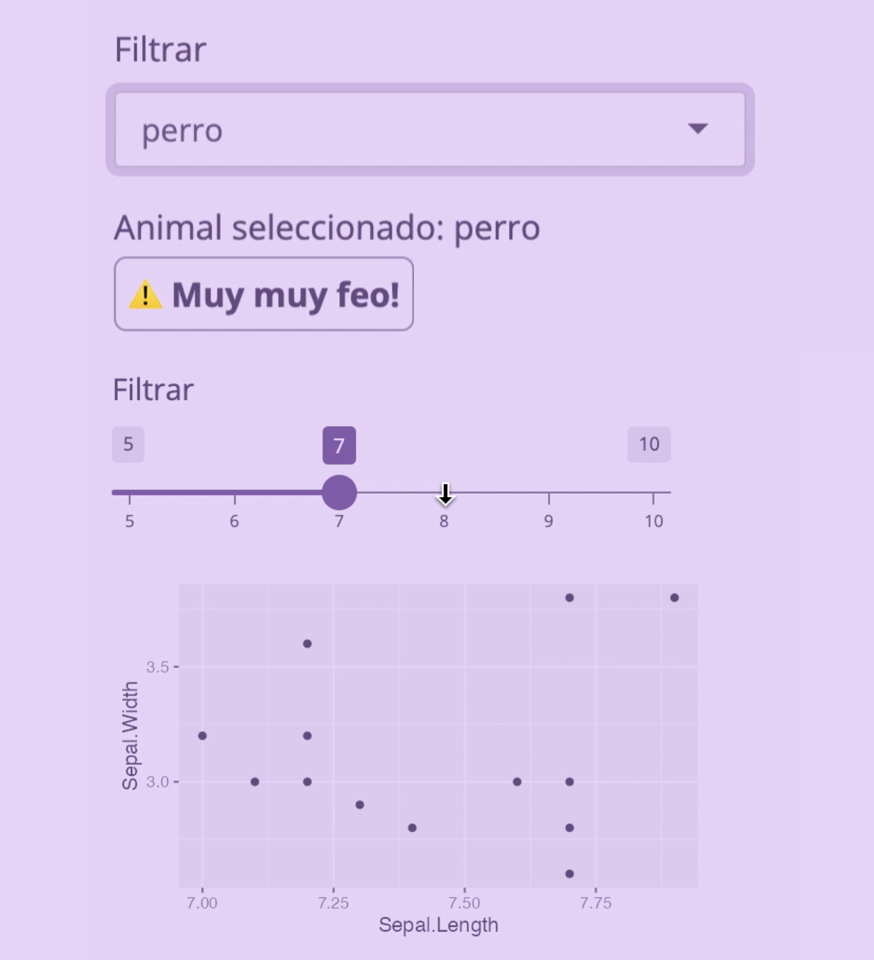 Mostrar y ocultar elementos de una app Shiny a partir de datos o inputs