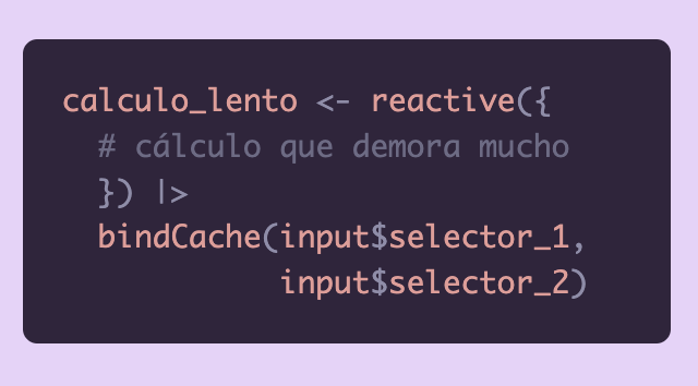 Optimiza la velocidad de tus aplicaciones Shiny con `bindCache()`