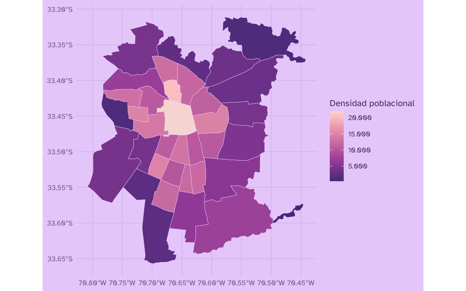 Tutorial: Mapa de la zona urbana de la Región Metropolitana de Santiago en R